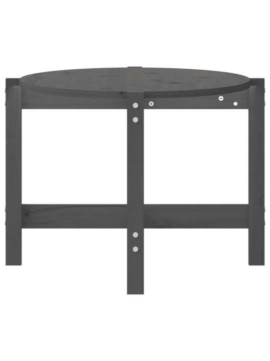 Konferenční stolek šedý 118 x 63 x 45 cm masivní borové dřevo
