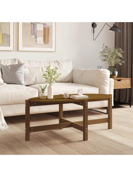 Konferenční stolek medově hnědý 118x63x45 cm masivní borovice