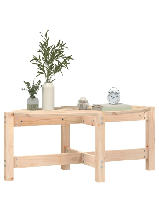 Konferenční stolek 87 x 48 x 35 cm masivní borové dřevo
