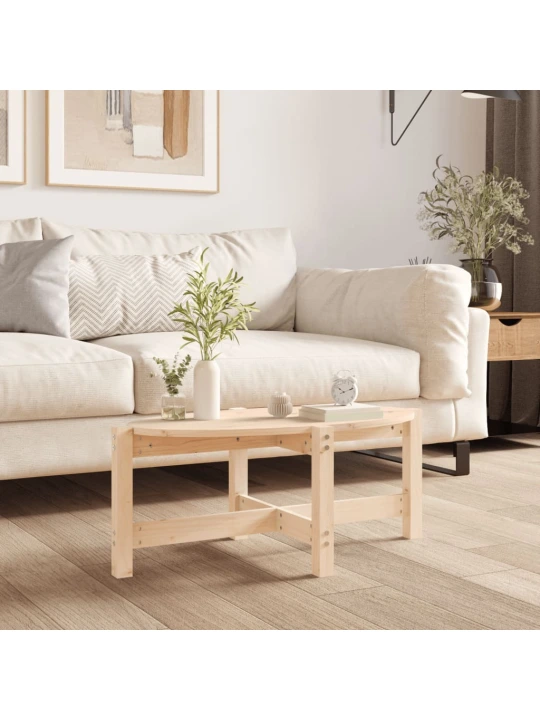 Konferenční stolek 87 x 48 x 35 cm masivní borové dřevo