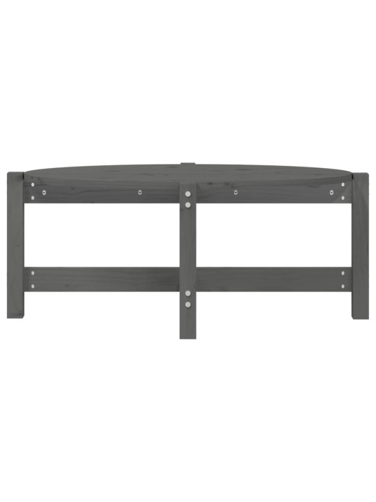 Konferenční stolek šedý 87 x 48 x 35 cm masivní borové dřevo