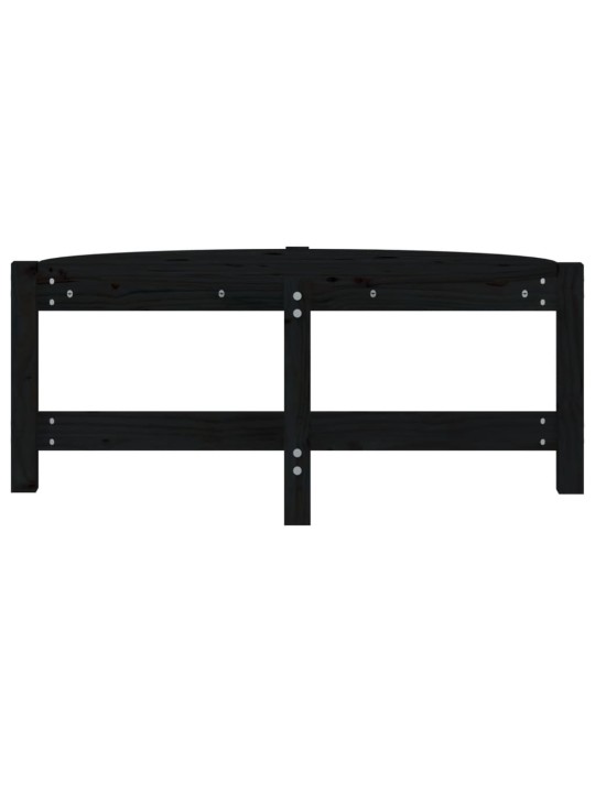 Konferenční stolek černý 87 x 48 x 35 cm masivní borové dřevo