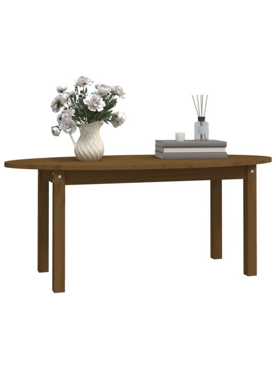 Konferenční stolek medově hnědý 110x55x45 cm masivní borovice