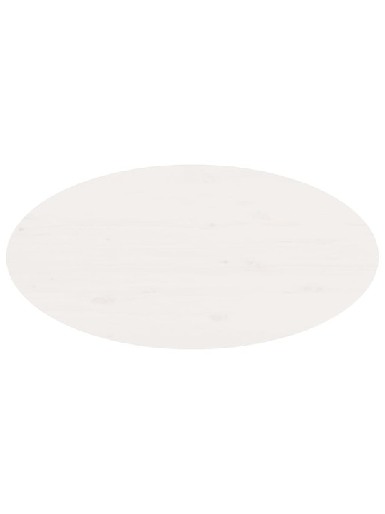 Konferenční stolek bílý 80 x 40 x 35 cm masivní borové dřevo