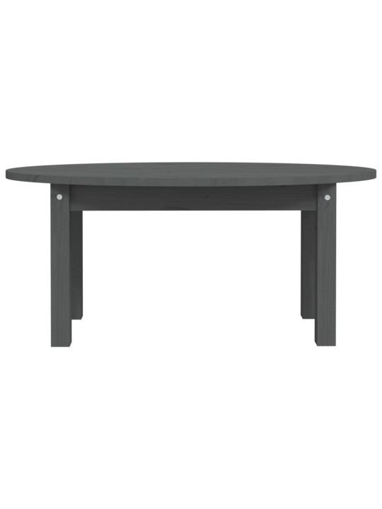 Konferenční stolek šedý 80 x 40 x 35 cm masivní borové dřevo