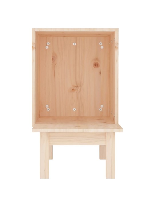Domeček pro kočky 60 x 36 x 60 cm masivní borové dřevo