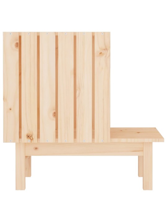 Domeček pro kočky 60 x 36 x 60 cm masivní borové dřevo