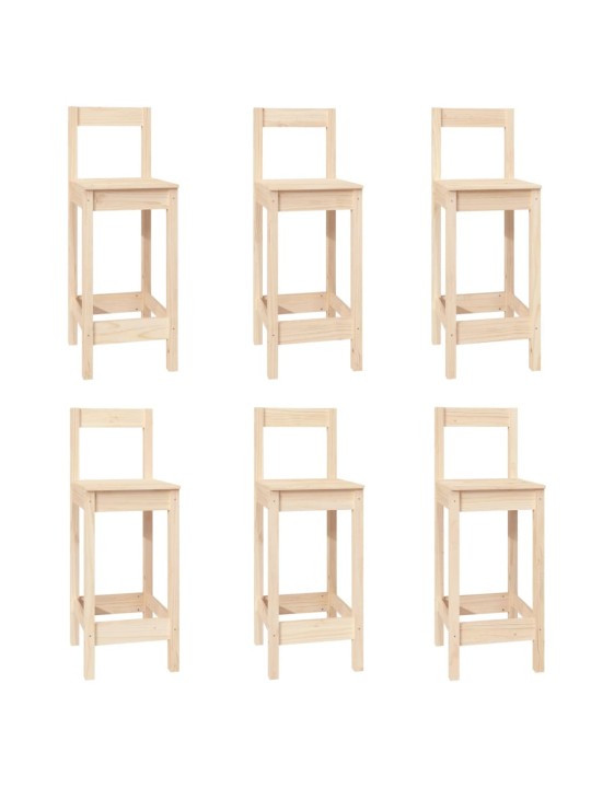 7dílný barový set masivní borové dřevo