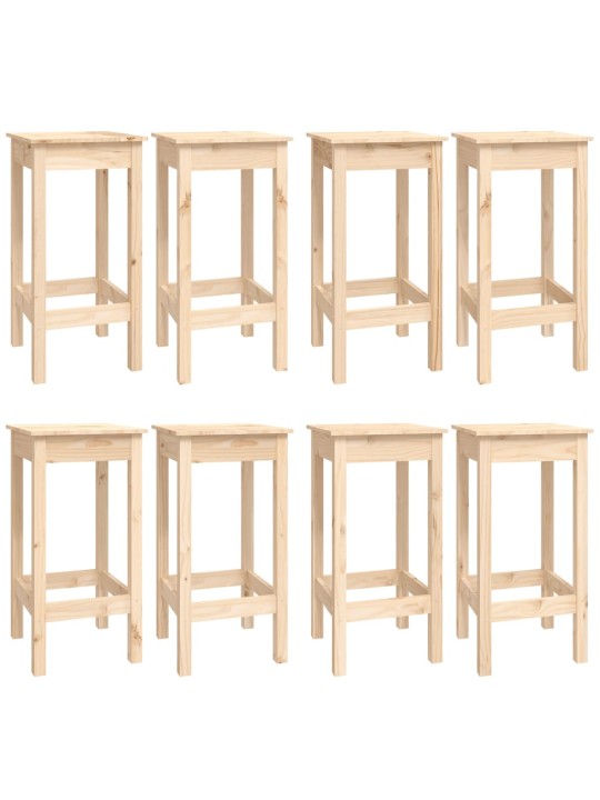 9dílný barový set masivní borové dřevo