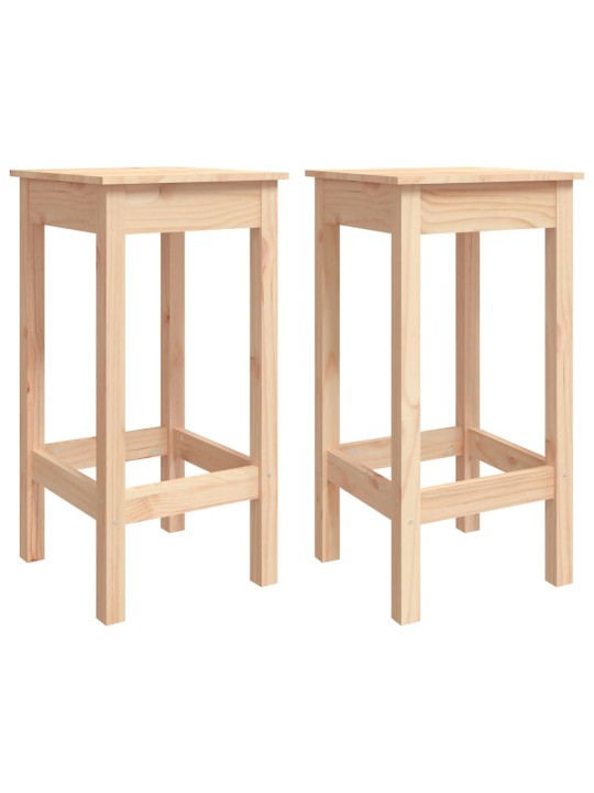 3dílný barový set masivní borové dřevo