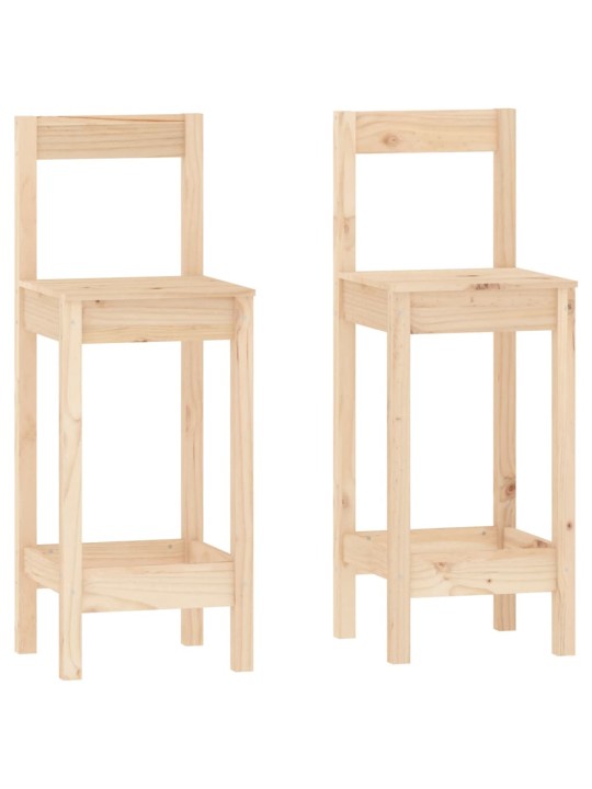 3dílný barový set masivní borové dřevo