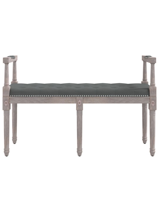 Lavice tmavě šedá 110 x 40 x 70 cm textil