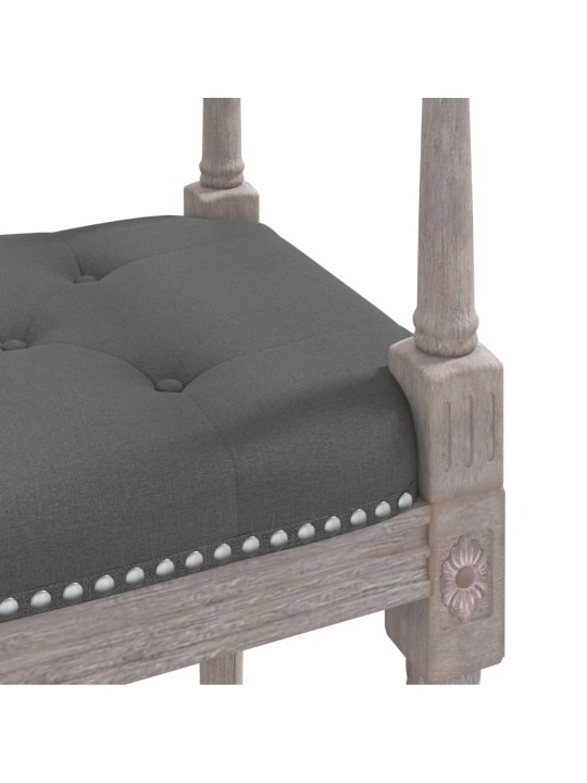 Lavice tmavě šedá 110 x 40 x 70 cm textil