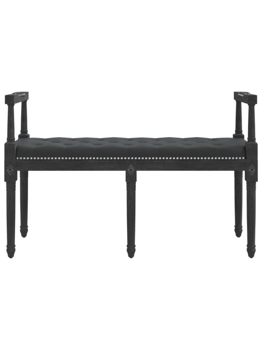 Lavice černá 110 x 40 x 70 cm samet