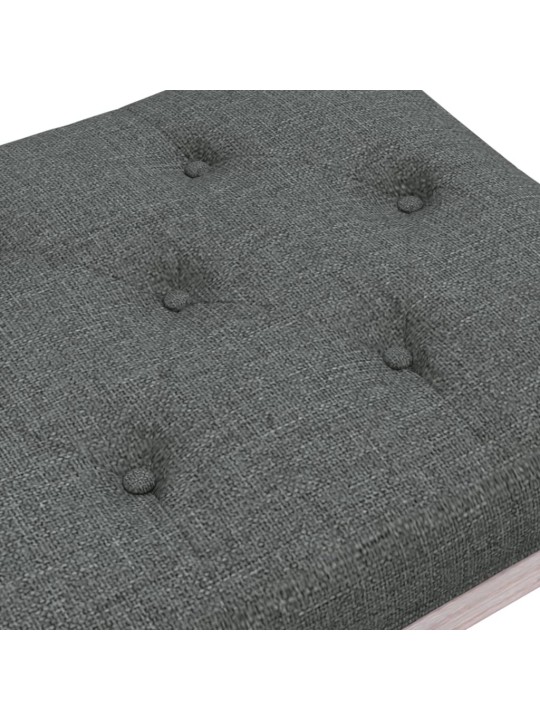 Lavice tmavě šedá 110 x 40 x 49 cm textil