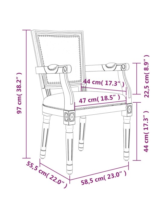 Jídelní židle tmavě šedá textil
