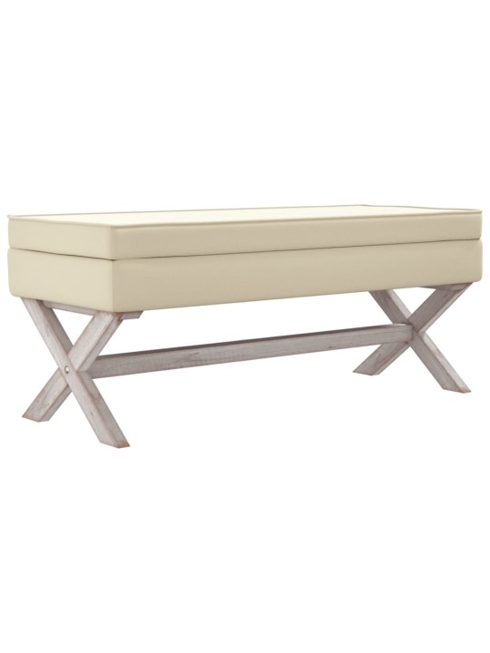 Stolička s úložným prostorem 110 x 45 x 49 cm len