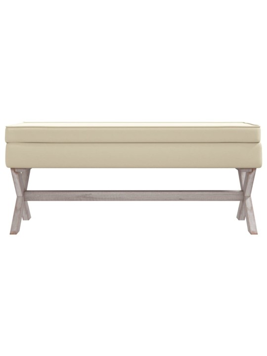 Stolička s úložným prostorem 110 x 45 x 49 cm len