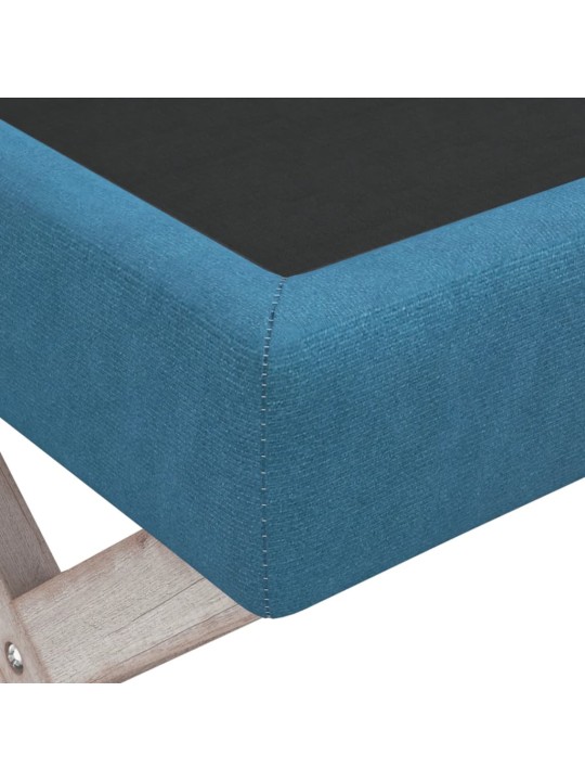 Stolička s úložným prostorem modrá 110x45x49 cm samet