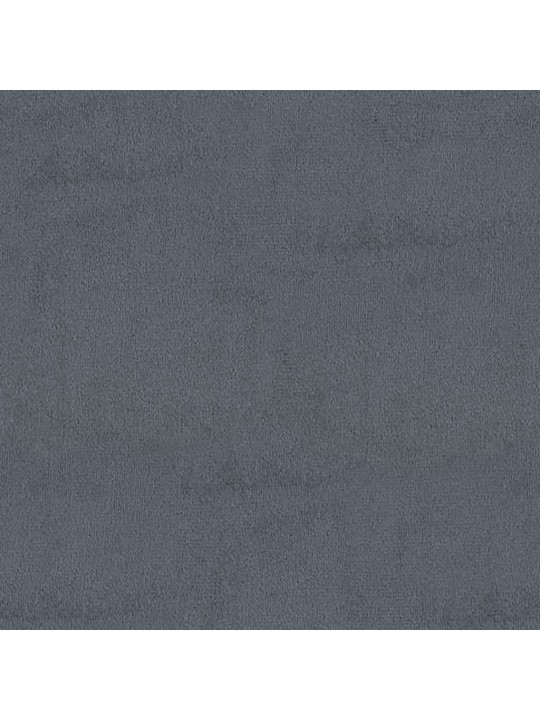 Stolička s úložným prostorem tmavě šedá 110x45x49 cm samet