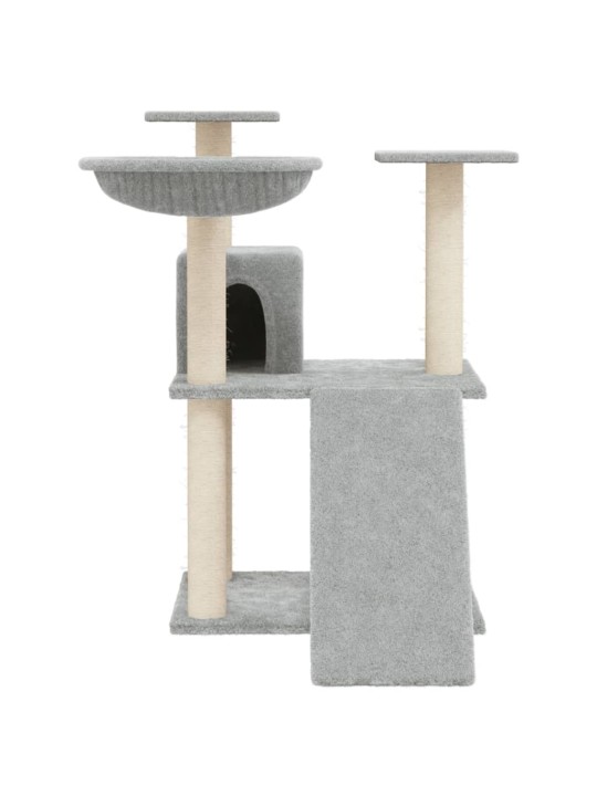 Škrabadlo pro kočky se sisalovými sloupky světle šedé 83 cm