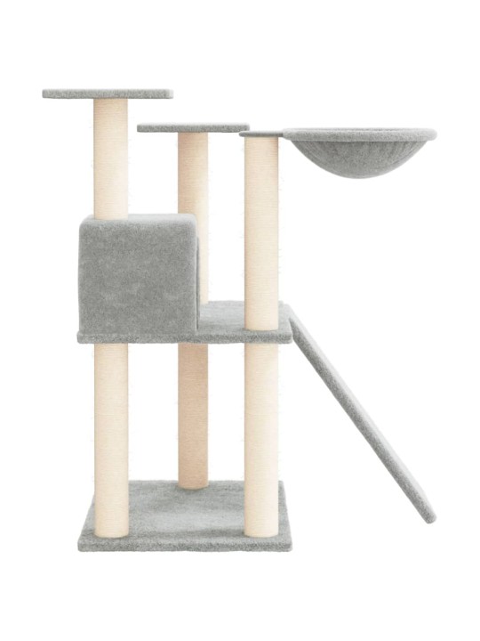 Škrabadlo pro kočky se sisalovými sloupky světle šedé 83 cm