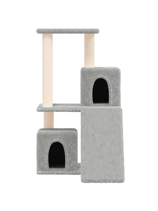 Škrabadlo pro kočky se sisalovými sloupky světle šedé 82 cm