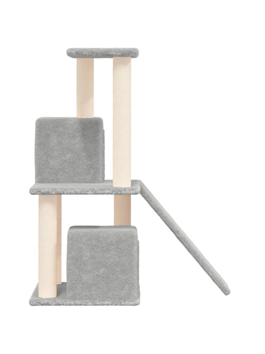 Škrabadlo pro kočky se sisalovými sloupky světle šedé 82 cm
