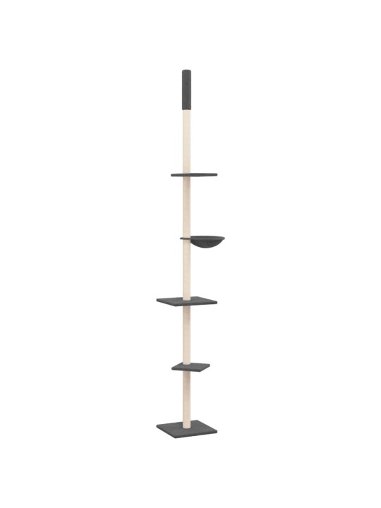 Kočičí strom ke stropu tmavě šedý 263,5–289,5 cm