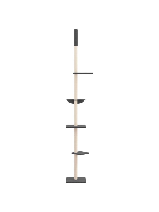Kočičí strom ke stropu tmavě šedý 263,5–289,5 cm