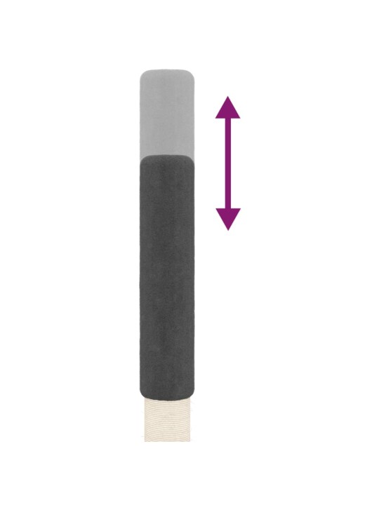 Kočičí strom ke stropu tmavě šedý 263,5–289,5 cm