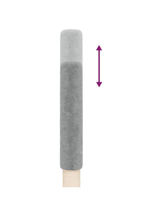 Kočičí strom ke stropu světle šedý 258,5–284,5 cm