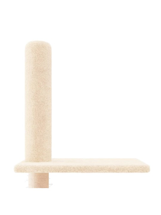 Kočičí strom ke stropu krémový 250,5–276,5 cm