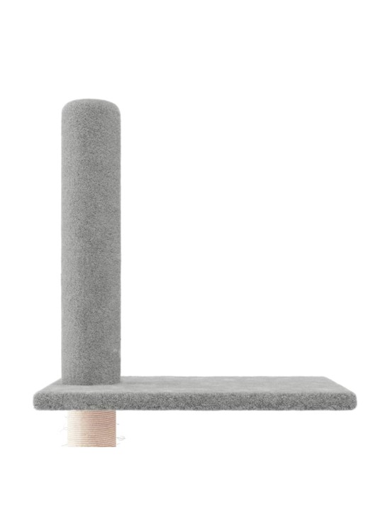 Kočičí strom ke stropu světle šedý 250,5–276,5 cm