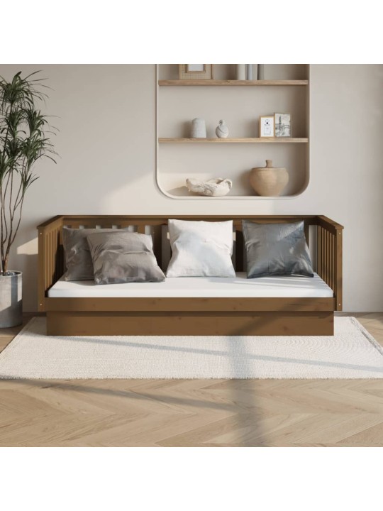Válenda medově hnědá 80 x 200 cm masivní borové dřevo