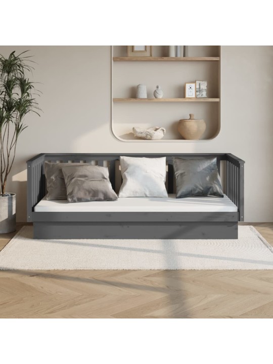 Válenda šedá 100 x 200 cm masivní borové dřevo