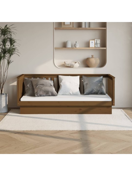 Válenda medově hnědá 75 x 190 cm masivní borové dřevo
