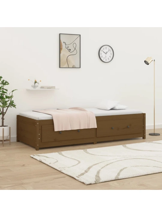 Válenda medově hnědá 80 x 200 cm masivní borové dřevo