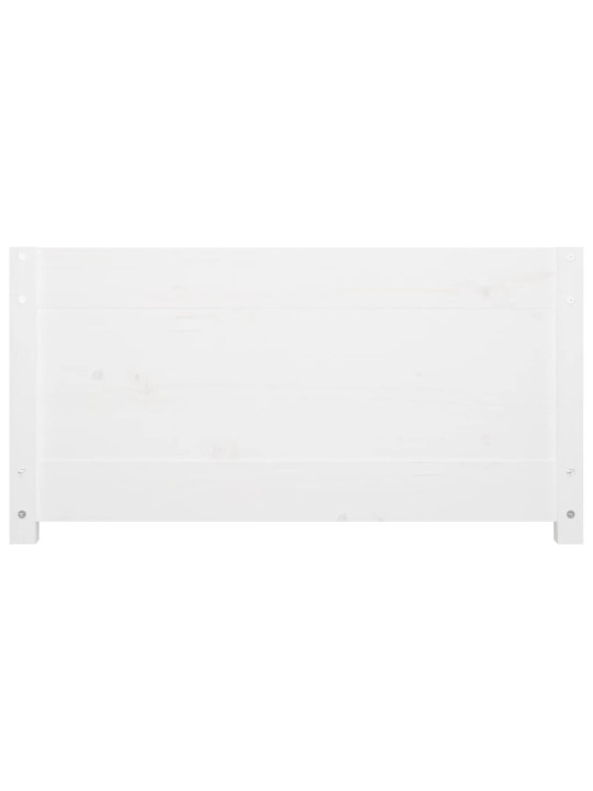 Válenda bez matrace bílá 90 x 200 cm masivní borovice