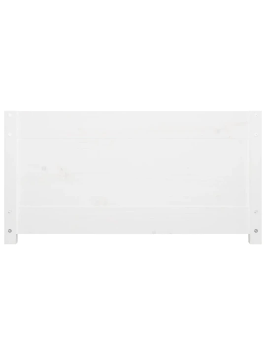 Válenda bez matrace bílá 90 x 200 cm masivní borovice