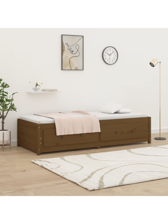 Válenda medově hnědá 90 x 200 cm masivní borové dřevo