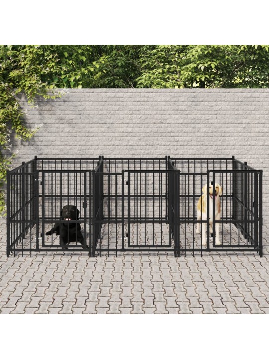 Venkovní psí kotec ocel 5,63 m²