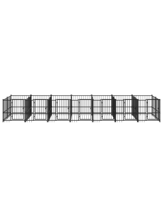 Venkovní psí kotec ocel 13,14 m²