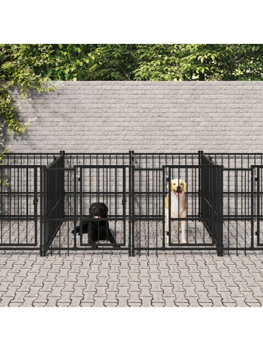 Venkovní psí kotec ocel 13,14 m²