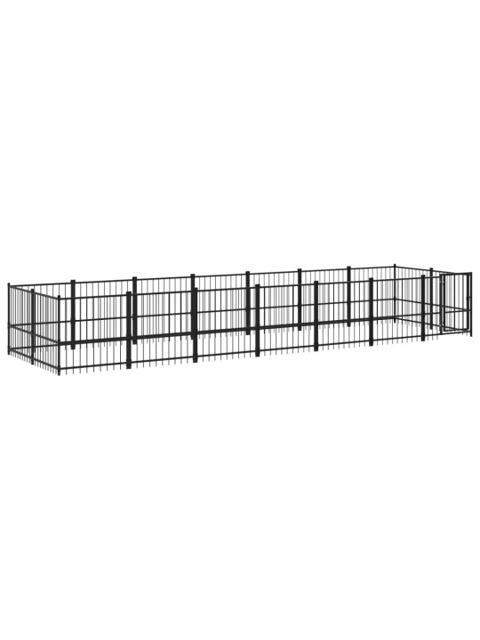 Venkovní psí kotec ocel 13,14 m²