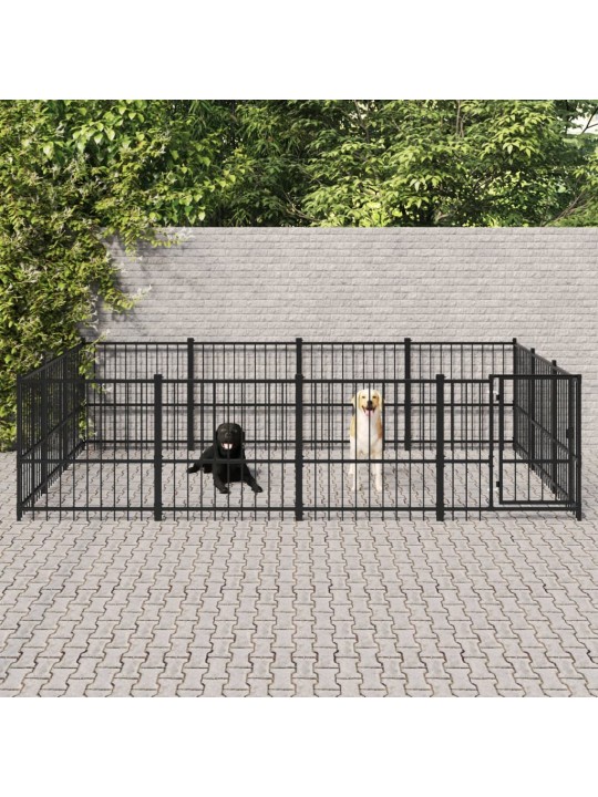 Venkovní psí kotec ocel 11,58 m²