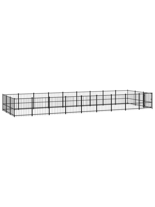 Venkovní psí kotec ocel 25,4 m²