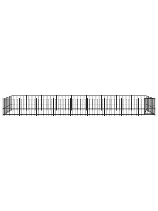Venkovní psí kotec ocel 25,4 m²