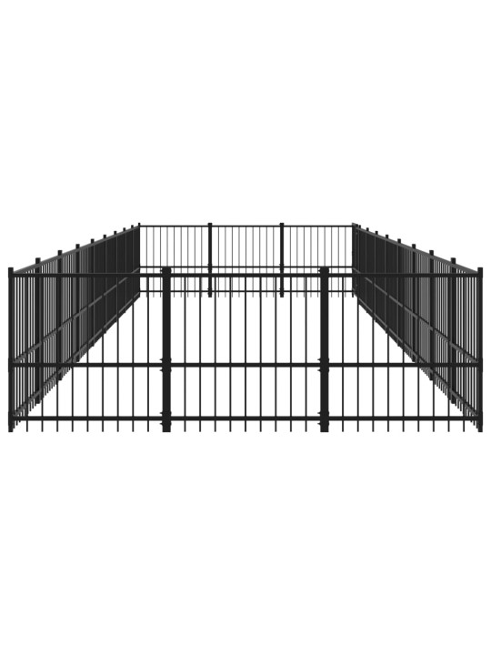 Venkovní psí kotec ocel 25,4 m²