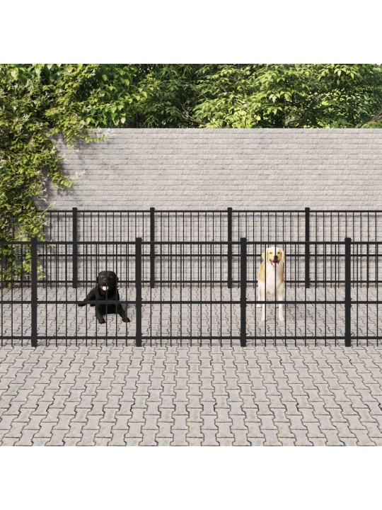 Venkovní psí kotec ocel 28,23m²